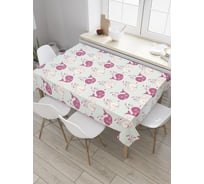 Прямоугольная скатерть JoyArty Мультяшные косатки из сатена tc_33556_120x145