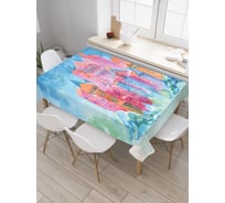 Прямоугольная скатерть JoyArty Космический дворец из сатена tc_31243_120x145