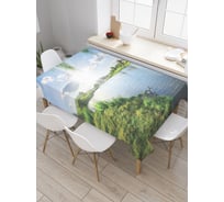 Прямоугольная скатерть JoyArty Ослепительная погода из сатена tc_12169_120x145