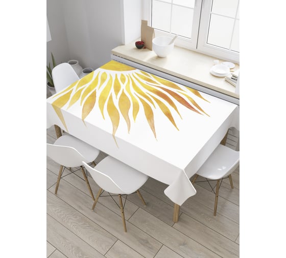 Прямоугольная скатерть JoyArty Лучи солнца из сатена tc_32123_120x145 1