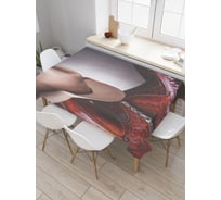 Прямоугольная скатерть JoyArty Ковбойский набор из сатена tc_23104_120x145