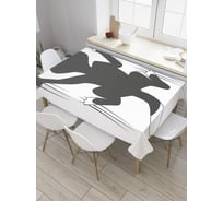 Прямоугольная скатерть JoyArty Острые когти из сатена tc_32507_120x145