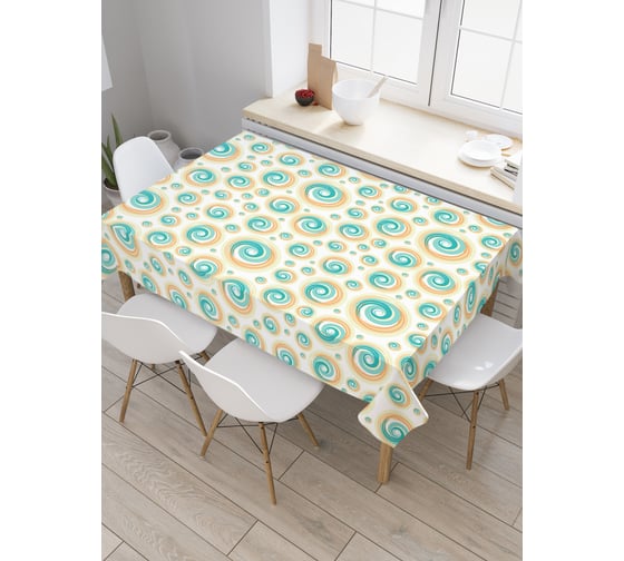 Прямоугольная скатерть JoyArty Магические спирали из сатена tc_20786_120x145 1