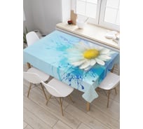 Прямоугольная скатерть JoyArty Нежный цветок из сатена tc_21170_120x145