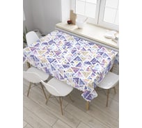 Прямоугольная скатерть JoyArty Космические треугольники из сатена tc_32108_120x145