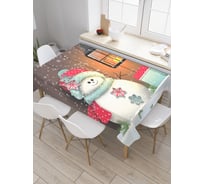 Прямоугольная скатерть JoyArty Ночной огонек из сатена tc_20314_120x145