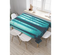 Прямоугольная скатерть JoyArty Лесная туманность из сатена tc_19646_120x145