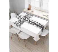Прямоугольная скатерть JoyArty Крестовое дерево из сатена tc_9580_120x145