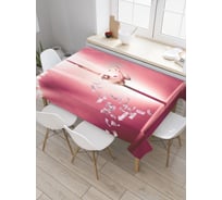 Прямоугольная скатерть JoyArty Обезьяна на шесте из сатена tc_5279_120x145
