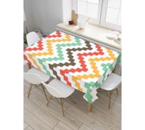 Прямоугольная скатерть JoyArty Магия зигзагов из сатена tc_4334_120x145