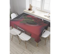 Прямоугольная скатерть JoyArty Красная гитара из сатена tc_33461_120x145