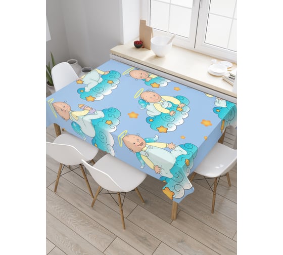 Прямоугольная скатерть JoyArty Облачные младенцы из сатена tc_9599_120x145 1