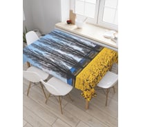 Прямоугольная скатерть JoyArty Лесная долинка из сатена tc_21519_120x145