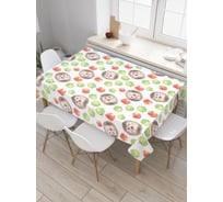 Прямоугольная скатерть JoyArty Лесной аппетит из сатена tc_52741_120x145