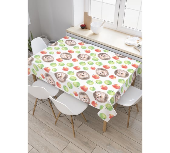 Прямоугольная скатерть JoyArty Лесной аппетит из сатена tc_52741_120x145 1