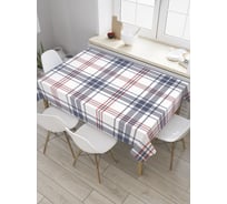 Прямоугольная скатерть JoyArty Клеточный жанр из сатена tc_31067_120x145