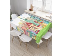 Прямоугольная скатерть JoyArty Нью-йоркское веселье из сатена tc_29481_120x145