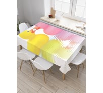 Прямоугольная скатерть JoyArty Милые утята из сатена tc_23368_120x145