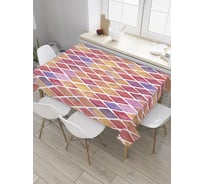 Прямоугольная скатерть JoyArty Крашеные треугольники из сатена tc_31557_120x145