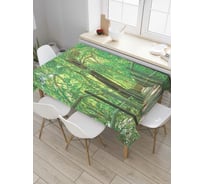 Прямоугольная скатерть JoyArty Лесные дорожки из сатена tc_8310_120x145