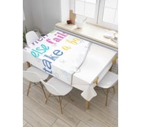 Прямоугольная скатерть JoyArty Лучше прими ванну из сатена tc_7639_120x145