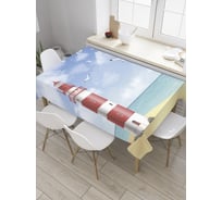 Прямоугольная скатерть JoyArty Одинокий маяк из сатена tc_32232_120x145
