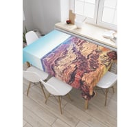 Прямоугольная скатерть JoyArty Лабиринт в каньоне из сатена tc_20122_120x145