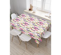 Прямоугольная скатерть JoyArty Переходящие линии из сатена tc_21536_120x145