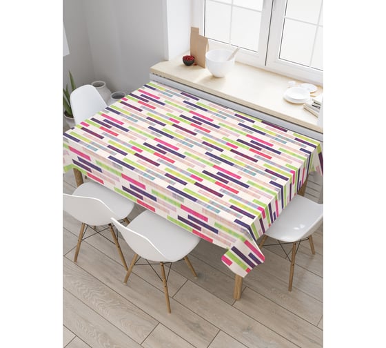 Прямоугольная скатерть JoyArty Переходящие линии из сатена tc_21536_120x145 1