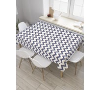 Прямоугольная скатерть JoyArty Обработанные края зигзагов из сатена tc_31739_120x145