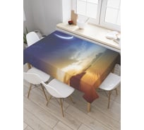 Прямоугольная скатерть JoyArty Лунно-морское свидание из сатена tc_19644_120x145