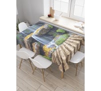 Прямоугольная скатерть JoyArty Любимое место из сатена tc_21804_120x145