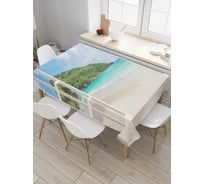 Прямоугольная скатерть JoyArty Окно в море из сатена tc_5173_120x145