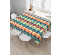 Прямоугольная скатерть JoyArty Круги и полосы из сатена tc_20803_120x145