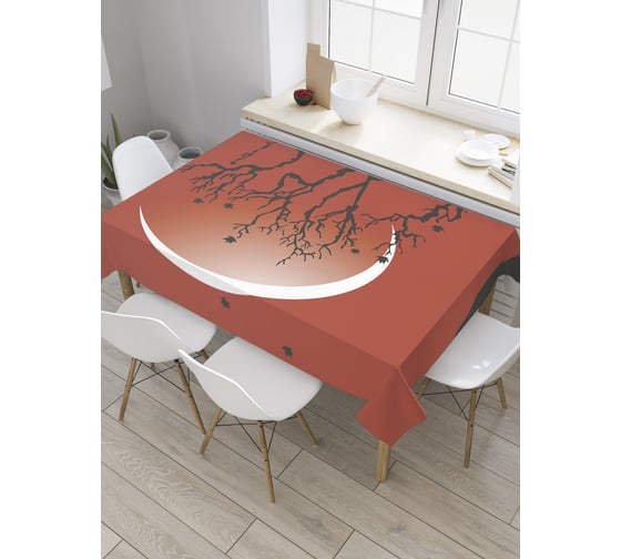 Прямоугольная скатерть JoyArty Ночное дерево из сатена tc_32499_120x145 1