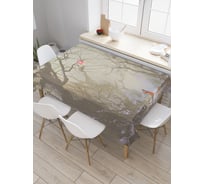 Прямоугольная скатерть JoyArty Неисследованные леса из сатена tc_23072_120x145