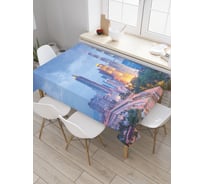 Прямоугольная скатерть JoyArty Ночной город из сатена tc_31531_120x145