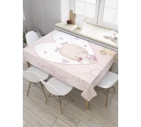 Прямоугольная скатерть JoyArty Малышка в сердце из сатена tc_35122_120x145