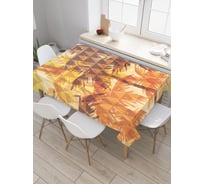 Прямоугольная скатерть JoyArty Пальмовые треугольники из сатена tc_26464_120x145