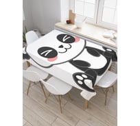 Прямоугольная скатерть JoyArty Панда радуется из сатена tc_23815_120x145