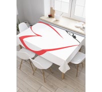 Прямоугольная скатерть JoyArty Любовное перо из сатена tc_22194_120x145