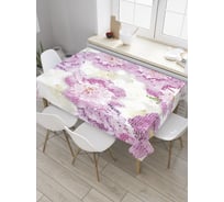 Прямоугольная скатерть JoyArty Классические пионы из сатена tc_31020_120x145