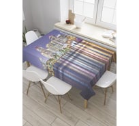 Прямоугольная скатерть JoyArty Отражение огней мегаполиса из сатена tc_27923_120x145