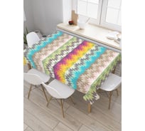 Прямоугольная скатерть JoyArty Острые волны из сатена tc_23242_120x145