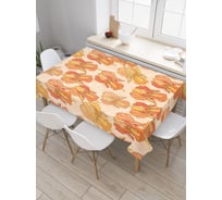 Прямоугольная скатерть JoyArty Огненные цветы из сатена tc_30849_120x145