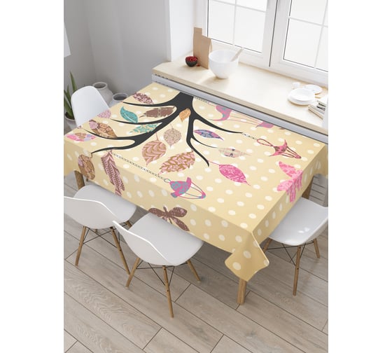 Прямоугольная скатерть JoyArty Ламповое дерево из сатена tc_18328_120x145 1