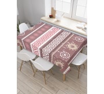 Прямоугольная скатерть JoyArty Коричневый ковер из сатена tc_34767_120x145