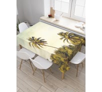 Прямоугольная скатерть JoyArty Необычная пальма из сатена tc_21007_120x145