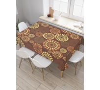 Прямоугольная скатерть JoyArty Круговые салюты из сатена tc_30322_120x145