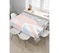 Прямоугольная скатерть JoyArty Лондон и париж из сатена tc_8442_120x145